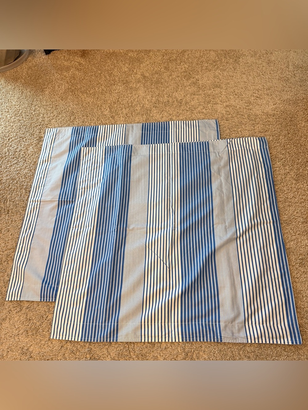 Vintage Polo Ralph Lauren Lyford Cay Striped Standard Pillow Sham Blue White NWT